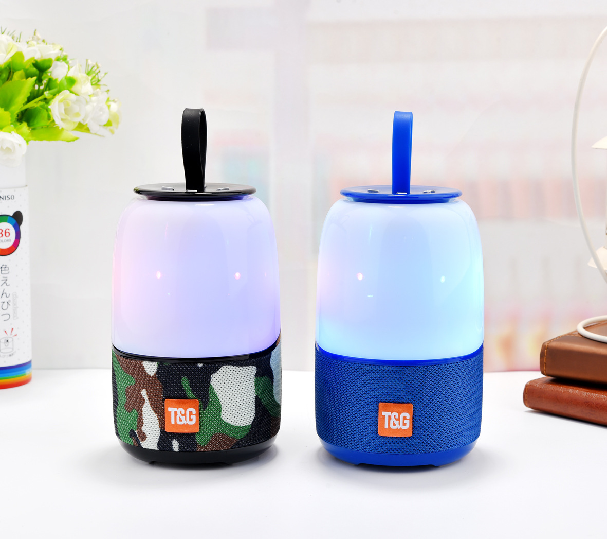 Φορητό Ασύρματο Ηχείο Bluetooth με LED Φωτισμό & FM Ραδιόφωνο - Portable Wireless Speaker